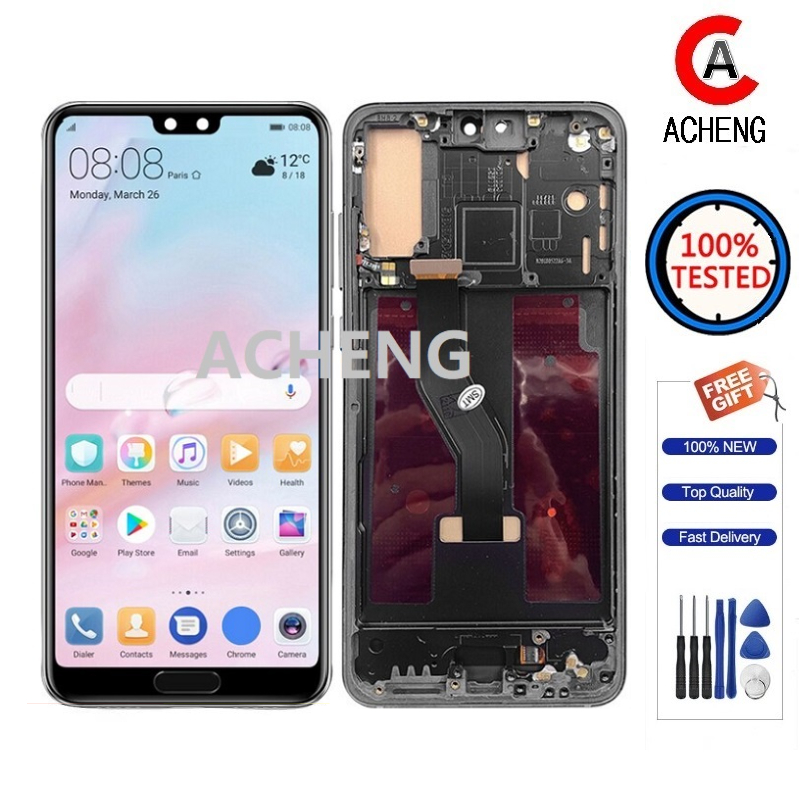 ACHENG สําหรับ Huawei P20 Pro CLT-L09 CLT-L29 P2OPro หน้าจอแสดงผล LCD