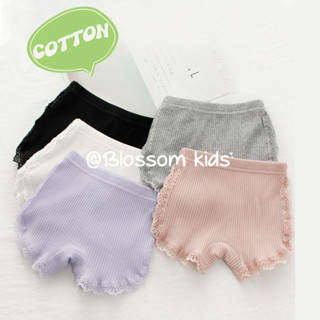 Blossom Kids Childrens Pants ฤดูร้อนกางเกงขาสั้นเลกกิ้งแบบบางกางเกงเลกกิ้ง ผ้าฝ้ายแท้  สําหรับเด็กผู้หญิง