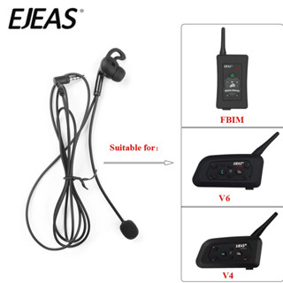 Ejeas หูฟังอินเอียร์ แบบฟูลดูเพล็กซ์ สําหรับ EJEAS V6 V4 Plus FBIM อินเตอร์คอม 1 ชิ้น