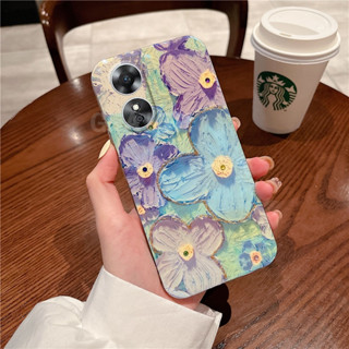 ขายดี ใหม่ เคสโทรศัพท์OPPOA58 OPPOA78 OPPOA98 มือถือ ซิลิโคนนิ่ม TPU ลายดอกไม้ สําหรับ OPPO A58 A78 4G 5G A98 A57 2022 A77s A17 A17k A77 A96 A76