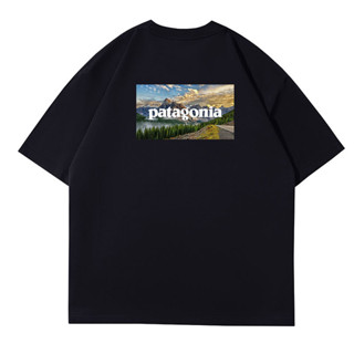 Patagonia เสื้อยืดลําลอง แขนสั้น สไตล์วินเทจ คลาสสิก เหมาะกับฤดูร้อน สําหรับผู้ชาย และผู้หญิง