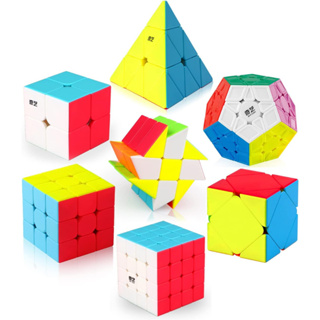 Qiyi Cube 2x2 3x3 4x4 ลูกบาศก์ความเร็ว, ลูกบาศก์พีระมิด, ลูกบาศก์เมกะมินซ์ ลูกบาศก์มายากลปริศนา ลูกบาศก์ของเล่น ของขวัญสําหรับเด็ก