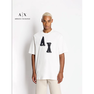 Armani ใหม่ เสื้อยืดคอกลม ผ้าฝ้ายถัก ทรงหลวม แฟชั่นฤดูใบไม้ร่วง ฤดูหนาว สําหรับผู้ชาย 2023