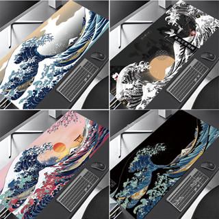 Great Wave Off Kanagawa XXL แผ่นรองเมาส์ ขนาดใหญ่ 800x300 มม. สไตล์ญี่ปุ่น สําหรับเล่นเกมคอมพิวเตอร์