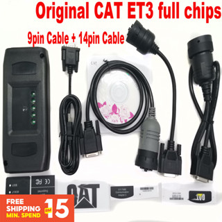 ⭐⭐⭐อะแดปเตอร์สแกนเนอร์ v2019 2022a 2023a CAT ET 3 plus 6 9pin 14pin III ET Heavy Duty obd 2 สําหรับซ่อมแซมเครื่องยนต์รถบรรทุก