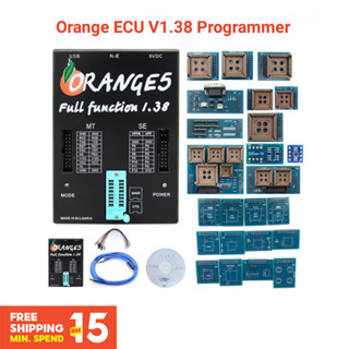 ⭐⭐⭐⭐โปรแกรมเมอร์ OEM Orange 5 V1.38 Auto ECU พร้อมอะแดปเตอร์เต็ม สีส้ม 5 1.38