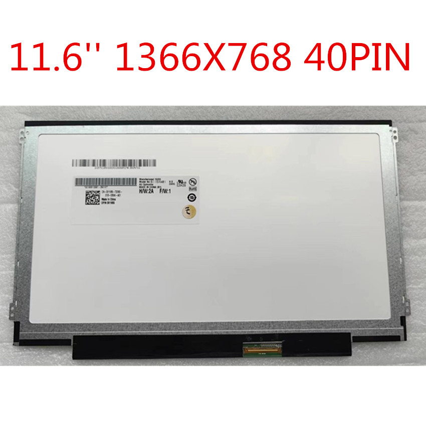 หน้าจอ lcd 11.6 นิ้ว 40 พิน B116XW03 V.2 N116BGE-L41 N116BGE-L42 สําหรับ Acer ASPIRE ONE 722 AO722 7