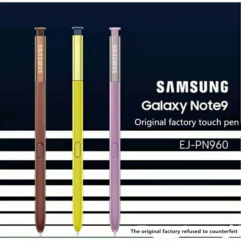 แท้ ปากกาสไตลัส บลูทูธ แบบเปลี่ยน สําหรับ Samsung Stylus Note 9 Touch Stylus S Pen Note9 SM-N960 EJ-PN960 (พร้อมหัวเปลี่ยน)