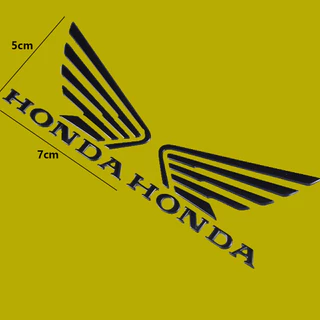 สติกเกอร์โลโก้ 3D แบบนิ่ม สําหรับติดตกแต่งรถจักรยานยนต์ Honda จํานวน 2 ชิ้น