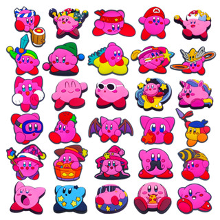 ขายดี kirby super star jibbitz เข็มกลัด ลายการ์ตูนเกมคลาสสิก DIY สําหรับตกแต่งรองเท้า crocs 1 ชิ้น