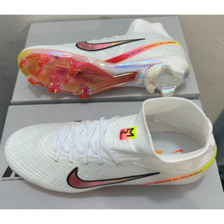 ใหม่ รองเท้าฟุตบอล พื้นเบาะอากาศ FG ซูมได้ Mercurial Superfly IX