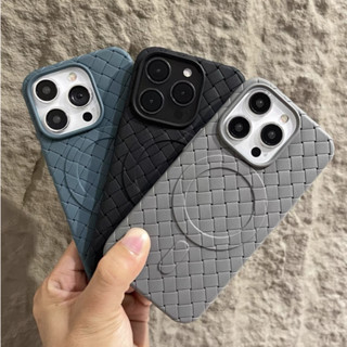 【Weave pattern/soft case】เคส compatible for iPhone 15 pro max case