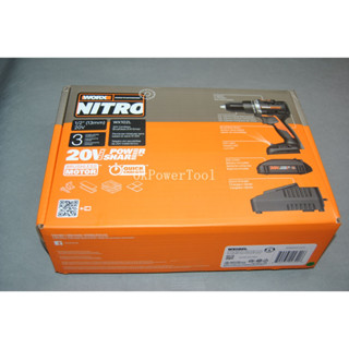 Worx WORX หัวจับสว่านไฟฟ้า ไร้แปรงถ่าน 20V WX102L โลหะ คุณภาพดี แคลมป์หนีบได้สูงสุด 13 มม. มอเตอร์ไร้แปรงถ่าน เวอร์ชั่น US