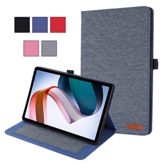 Flip Pu Leather Antiskid Jeans Fabric Case for Xiaomi Redmi Pad Se 11" 10.61" 2023 2022 Case Soft Cover Stand Smart Tablet Case