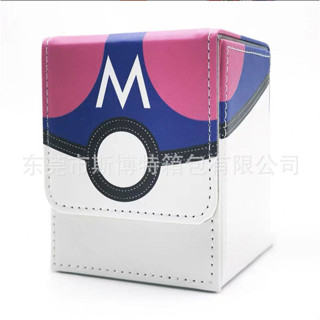 กล่องเก็บการ์ด PTCG หนัง PU แม่เหล็ก กันน้ํา ลายการ์ตูนโปเกม่อน