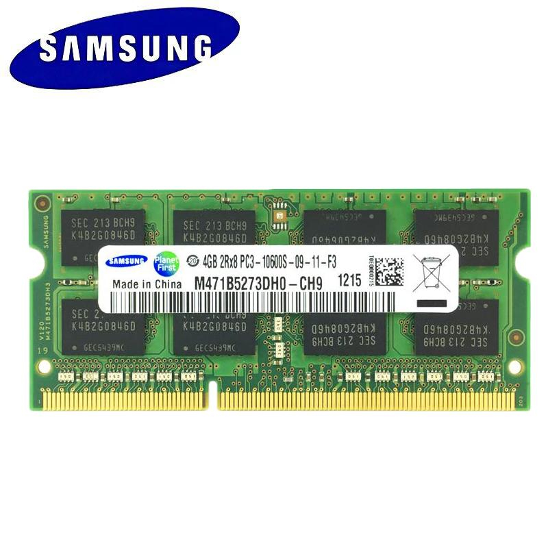 หน่วยความจําแล็ปท็อป โน้ตบุ๊ก Samsung 4GB DDR2 DDR3 DDR3L 1066Mhz 1600Mhz 1333MHz 2GB 4GB 8GB Non-ECC PC3-10600S 204PIN SO-DIMM