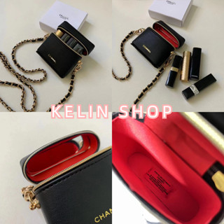 Kelin ChaNel กระเป๋าลิปสติก กระเป๋า Retrofit กระเป๋ามินิ กระเป๋าสะพายโซ่ กระเป๋าของแท้ พร้อมกล่องบรรจุภัณฑ์