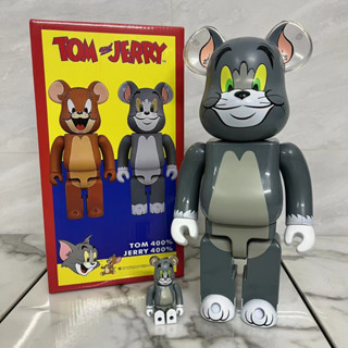 Bearbrick × Tom and Jerry - 400% ฟิกเกอร์อะนิเมะ ABS ข้อต่อเกียร์ 28 ซม. และ 100% 7 ซม. ของเล่น ของขวัญ สําหรับสะสม