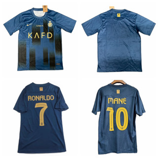 เสื้อกีฬาแขนสั้น ลายทีมชาติฟุตบอล Al-Nassr FC CR7 Cristiano Ronaldo Sadio Mane 2023-24 Season