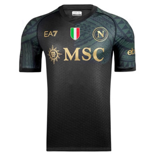 เสื้อกีฬาแขนสั้น ลายทีมชาติฟุตบอล Napoli 2023-24 Season Naples Second Away