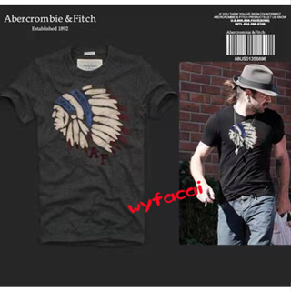 เสื้อยืด ลาย Abercrombie &amp; Fitch สําหรับผู้ชาย