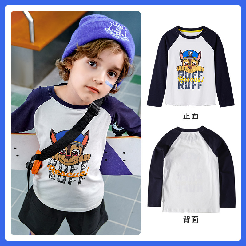 Paw PATROL เสื้อผ้าเด็ก เสื้อยืดแขนยาว เด็กผู้ชาย เด็กผู้หญิง แฟชั่นเด็ก