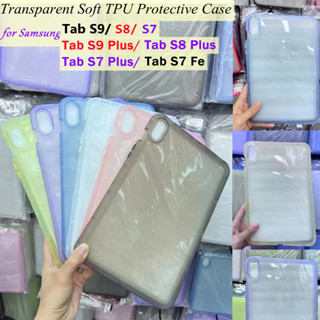 Case For Samsung Galaxy Tab S8/S9 11 in for S7 11 S7 Plus S7 FE S8/S9 Plus 12.4 Transparent Soft TPU Protective Case