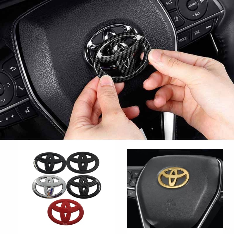 สติกเกอร์โลโก้ ABS ติดพวงมาลัยรถยนต์ สําหรับ TOYOTA VIOS CAROLA WISH ALTIS CAMRY YARIS RAV4 1 ชิ้น