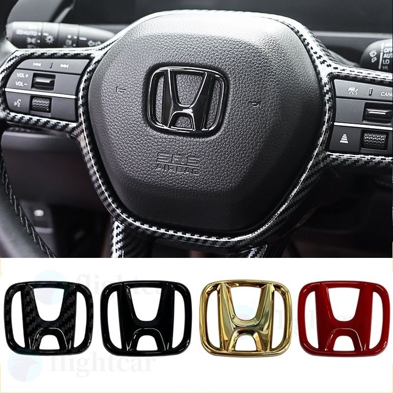 1 X ABS Honda พวงมาลัยโลโก้ H สติกเกอร์สัญลักษณ์ สําหรับ Honda Civic Accord Odyssey CRV CITY Jazz
