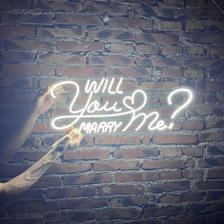 ป้ายไฟนีออน Led ลาย Will You Marry Me สําหรับตกแต่งผนัง ห้องนั่งเล่น ปาร์ตี้คริสต์มาส