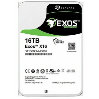 Seagate ฮาร์ดไดรฟ์ st16000nm001g 16TB EXOS x16 512e SATA 7200 Turn/Point 256mb 3.5 นิ้ว