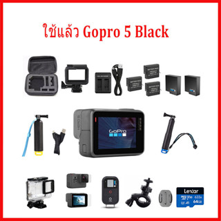 กล้องแอคชั่น หน้าจอคู่ 4K GoPro Hero 5 สีดํา หน้าจอสัมผัส LCD พร้อม wifi มือ 2