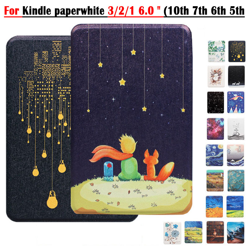 สําหรับ Kindle paperwhite 3/2/1 6.0 " (7th 6th 5th Generation) หนัง PU กันกระแทกฝาครอบ Kindle paperw