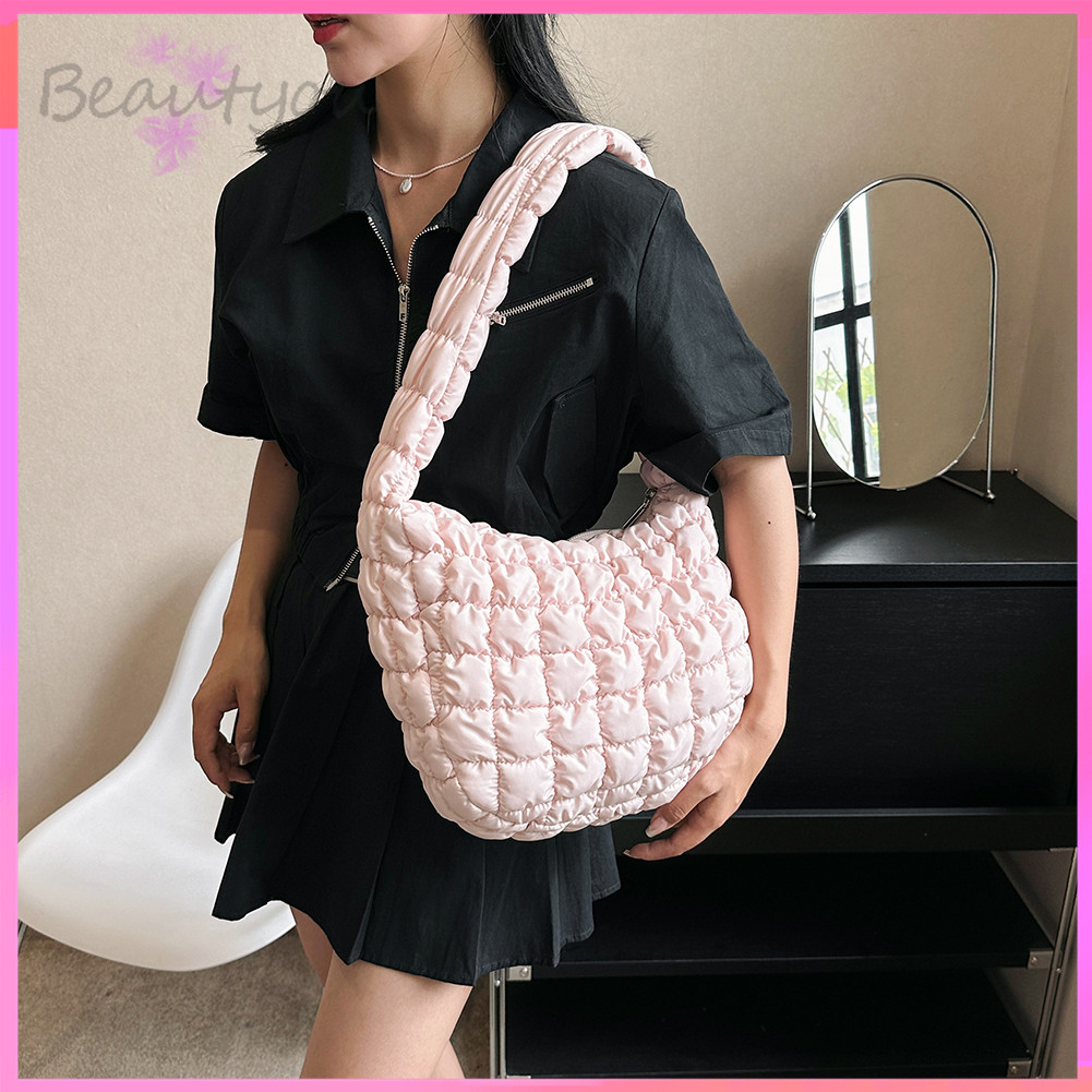 {NEW} กระเป๋าสะพายไหล่ ทรงเมฆ จุของได้เยอะ สําหรับสตรี [BeautYou.th]