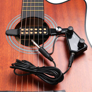 12-HOLE GUITAR PICKUP กีต้าร์โปร่ง ปิ๊กอัพกีตาร์โปร่ง ปิ๊กอัพกีต้าร์โปร่ง ปรับระดับเสียงได้ ปิ๊กอัพกีตาร์ กี