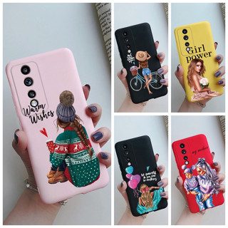 เคสโทรศัพท์มือถือ ซิลิโคนนิ่ม ป้องกันกล้อง ลายเด็กผู้หญิงน่ารัก สําหรับ Honor 80 GT