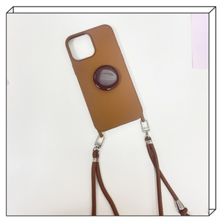 เคสโทรศัพท์มือถือ แบบนิ่ม ลายคาราเมล มีสายคล้อง สําหรับ Iphone 14 15Pro 13 11 12Pro Xsmax X Xs 7 8plus XR Xs Xsmax SE2 6s