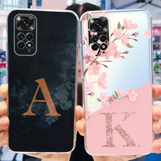 เคสโทรศัพท์มือถือ TPU พิมพ์ลายตัวอักษร หรูหรา สําหรับ Xiaomi Redmi Note 11 4G 2023 Redmi Note 11S Note11