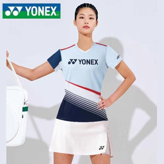 เสื้อกีฬาแบดมินตัน แขนสั้น ลายทีม YONEX สําหรับเด็กผู้ชาย และผู้หญิง