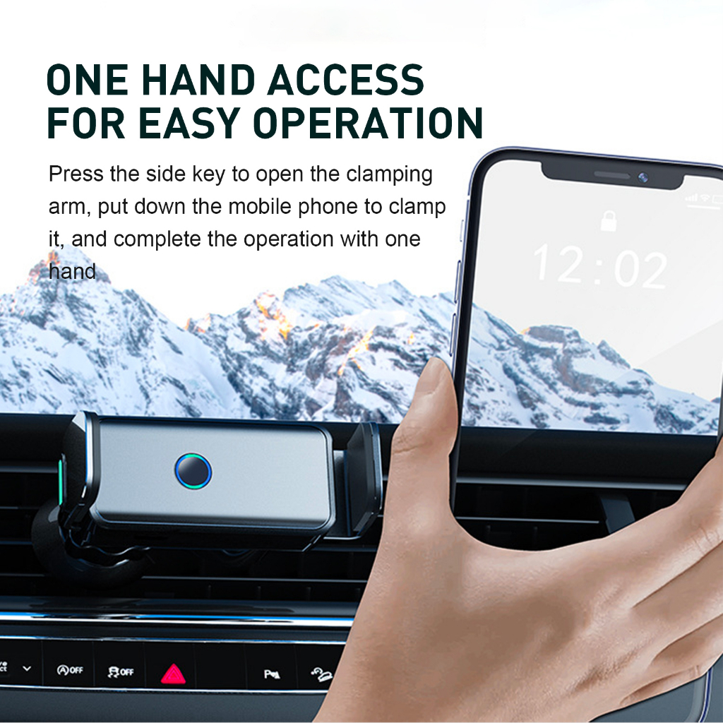 ใหม่ล่าสุด JK660 ที่วางโทรศัพท์มือถือ เหนี่ยวนําอัจฉริยะ 360 องศา สําหรับรถยนต์° พร้อมส่ง - รูปที่ 4