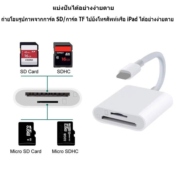 【รับประกัน 1 ปี】มัลติฟังก์ชั่น อะแดปเตอร์ OTG สามในหนึ่งเดียว Type-c -micro โทรศัพท์มือถือ การ์ดหน่วยความจ2.0 USB+SD/TF
