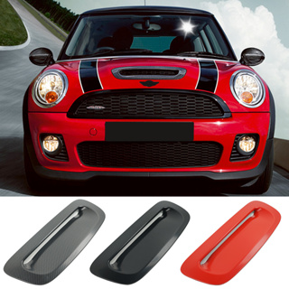 ฝาครอบช่องระบายอากาศเครื่องยนต์ ด้านหน้า สีดํามันวาว สําหรับ Mini Cooper S JCW R56 R55 R57 R58 R59