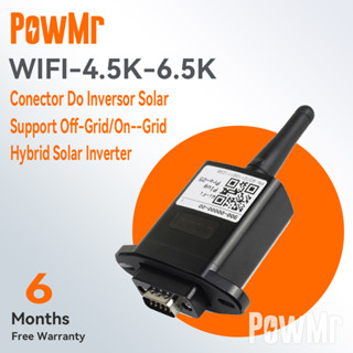 Powmr WIFI-4.5K-6.5K อุปกรณ์โมดูล WIFI ไร้สาย พร้อมรีโมตคอนโทรล RS232 สําหรับพอร์ตอินเวอร์เตอร์ไฮบริดพลังงานแสงอาทิตย์ All-in-One