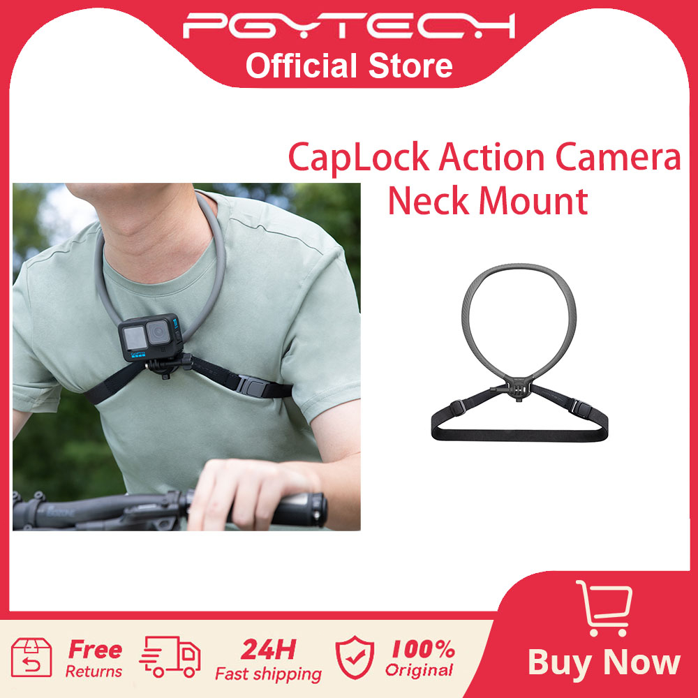 【ร้านค้าอย่างเป็นทางการ】PGYTECH คาดคอ CapLock Neck Mount สำหรับ GoPro12/Insta360/DJI Action Camera
