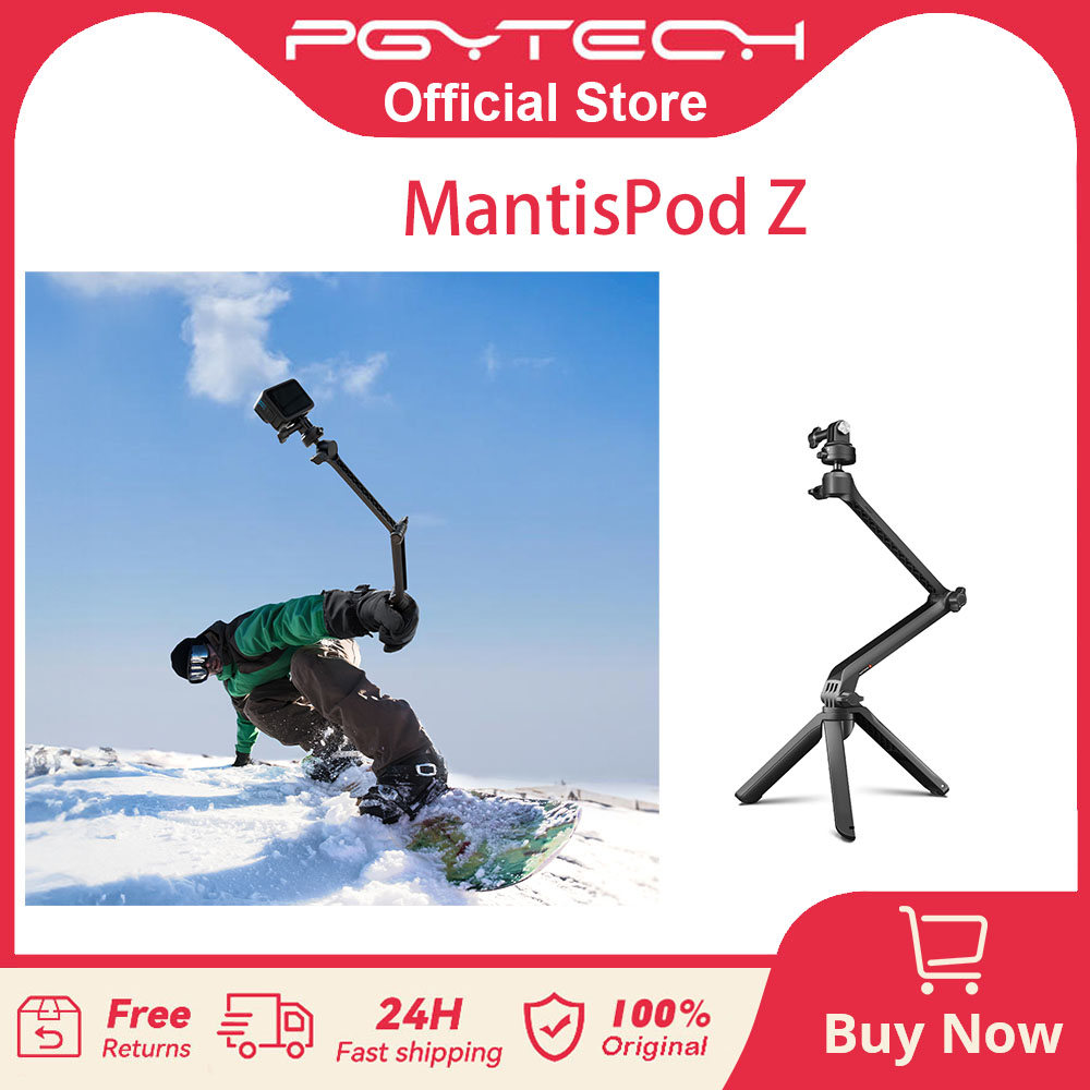 【ร้านค้าอย่างเป็นทางการ】PGYTECH CapLock MantisPod Z สำหรับ GoPro/Insta360/DJI POCKET 3/สมาร์ทโฟน/กล้องแอ็คชัน Mirrorless ขาตั้งกล้อง