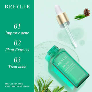 Breylee Tea Tree เซรั่มรักษาสิว ควบคุมความมัน ลดสิวบนใบหน้า ดูแลผิว 30 มล.