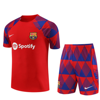 [พร้อมส่ง] เสื้อกีฬาแขนสั้น กางเกงขาสั้น ลาย Barcelona 23-24 คุณภาพสูง 1:1