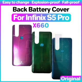 ฝาครอบแบตเตอรี่ด้านหลัง สําหรับ INFINIX S5 pro X660 X660C X660B