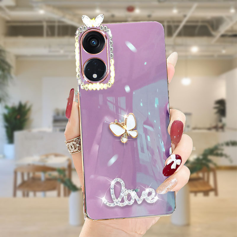 เคสโทรศัพท์ลายผีเสื้อ เคส OPPO A6Pro A5Pro A60 A79 A3X A3Pro A18 A38 A58 A98 5G A78 5G เคสโทรศัพท์มือถือ ลายผีเสื้อจิ๋ว หรูหรา สําหรับ
