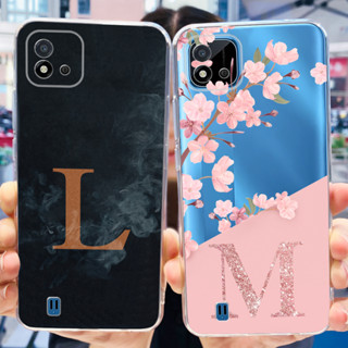 เคสโทรศัพท์มือถือ ซิลิโคนนิ่ม โปร่งแสง ลายตัวอักษร เรียบง่าย สําหรับ Realme C11 RMX3231 RealmeC11 2021 C20A 2021